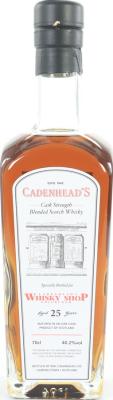 Blended Scotch Whisky 25yo CA Shop Label Cadenhead Whisky Shop Edinburgh 40.2% 700ml