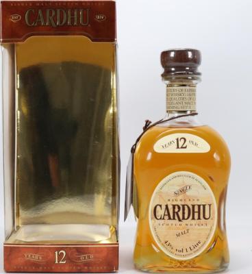 Cardhu 12yo Single Highland Malt Duty Free Market 43% 1000ml