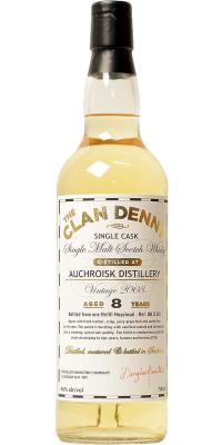 Auchroisk 2008 DH The Clan Denny Refill Hogshead 46% 700ml