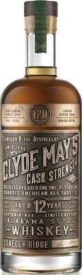 Clyde May's 12yo Cask Strength 60% 750ml