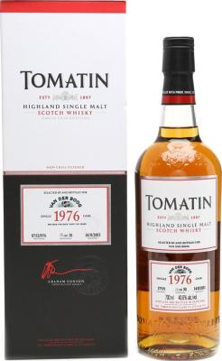 Tomatin 1976 Single Cask for Van der Boog 36yo #37559 40.6% 700ml