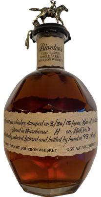Blanton's The Original Single Barrel Bourbon Whisky #265 46.5% 700ml