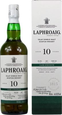 Laphroaig 10yo Cask Strength 58.3% 750ml