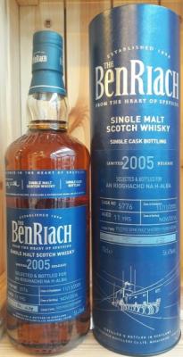 BenRiach 2005 An Rioghachd na h-Alba Port Hogshead #6708 58.7% 700ml