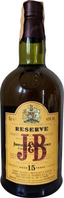 J&B 15yo Reserve SE F. & C. S.p.A. Torino 43% 700ml