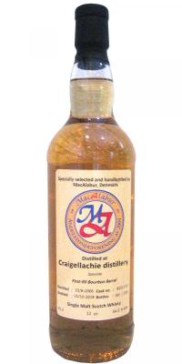 Craigellachie 2006 MacA 1st Fill Bourbon Barrel #8101210 54.3% 700ml