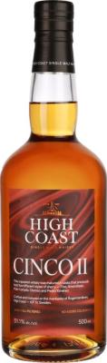 High Coast 2014 Cinco II Palo Cortado PX Amontillado Oloroso Fino 51.1% 500ml