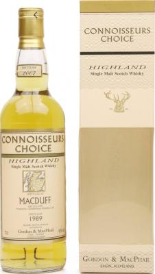 Macduff 1989 GM Connoisseurs Choice Refill Sherry Casks 43% 700ml