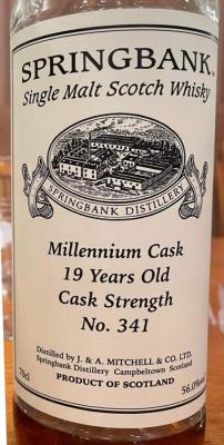 Springbank 19yo 56% 700ml