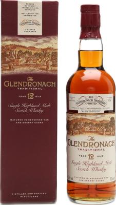 Glendronach Traditional 12yo Seasoned Oak and Sherry Casks 43% 700ml