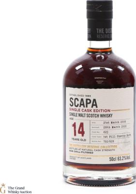 Scapa 2008 1st Fill Sherry Butt 63.2% 500ml