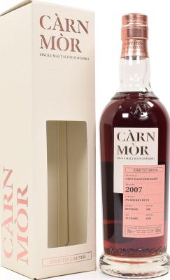 Glen Elgin 2007 MSWD Carn Mor Strictly Limited PX Sherry Butt UK Exclusive 47.5% 700ml