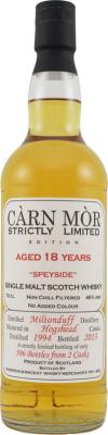 Miltonduff 1994 MMcK Carn Mor Strictly Limited Edition 18yo 2 Hogsheads 46% 700ml