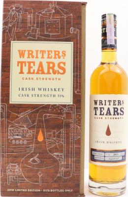 Writer's Tears Cask Strength 2018 Limited Edition Bourbon 53% 700ml