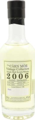 Glentauchers 2006 MMcK Carn Mor Vintage Collection Barrel #9 46% 200ml