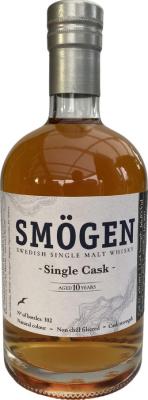 Smogen 2013 Single Cask 1st fill Bourbon Barrel Whiskyklubben Slante 66.8% 500ml