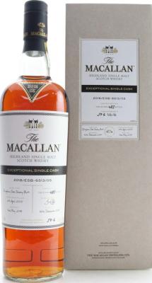 Macallan 2018 ESB-6513 05 European Oak Sherry Butt 59.6% 700ml