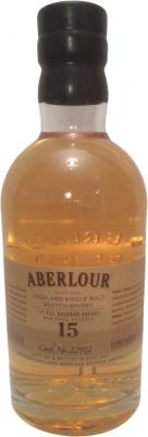 Aberlour 15yo 1st Fill Bourbon Barrel 22112 Illinois USA 57.3% 750ml