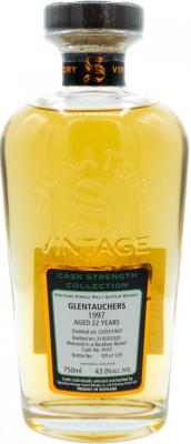 Glentauchers 1997 SV Cask Strength Collection Bourbon Barrel #4167 43% 750ml