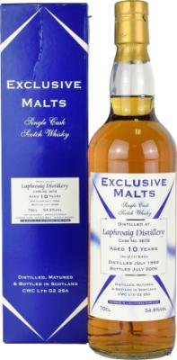 Laphroaig 1996 CWC Exclusive Malts Sauternes Wine Cask Finish #3678 54.9% 700ml