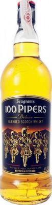 100 Pipers Deluxe Blended Scotch Whisky 40% 1000ml