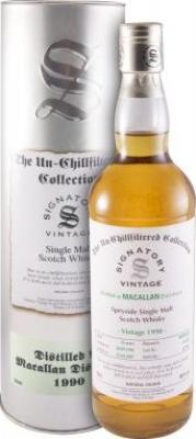 Macallan 1990 SV The Un-Chillfiltered Collection Refill Butt #16305 46% 700ml