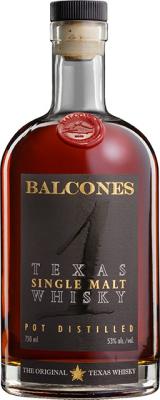 Balcones Texas Single Malt Pot Distilled Oak Batch SM19-3 53% 750ml