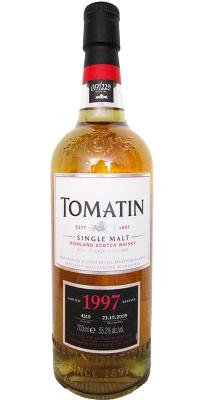 Tomatin 1997 Limited Release 1st Refill Bourbon Barrel #4319 Specially Selected For Scandlines 55.2% 700ml