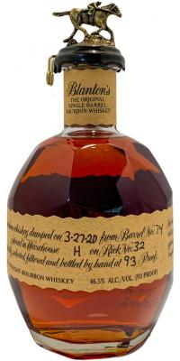 Blanton's The Original #74 46.5% 700ml