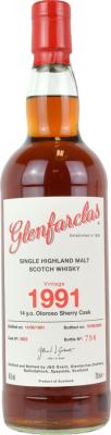 Glenfarclas 1991 14yo Oloroso Sherry Cask #164 Mahler-Besse S.A. Bordeaux 46% 700ml