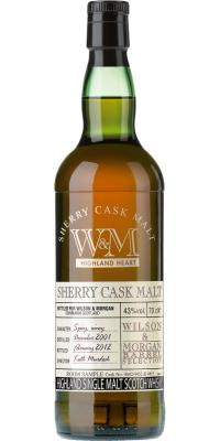 Highland Heart 2001 WM Sherry Cask Malt 4442/4452 & 4455 43% 700ml