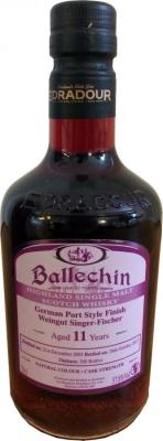 Ballechin 2005 German Port Style Finish 11yo Weingut Singer-Fischer 57.8% 700ml