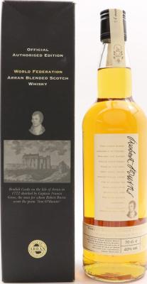 Arran Robert Burns The official Authorised World Federation Edition 40% 700ml