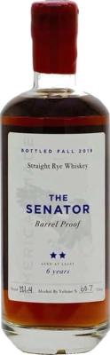 The Senator 6yo Straight Rye Whisky Charred Oak Barrel 60.7% 750ml