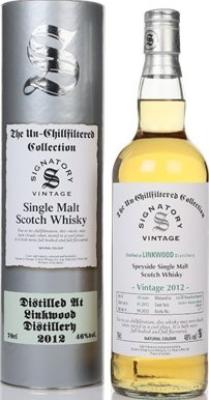 Linkwood 2012 SV The Un-Chillfiltered Collection 1st Fill Bourbon Barrel 46% 700ml