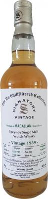 Macallan 1989 SV The Un-Chillfiltered Collection 9438 + 39 46% 700ml