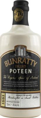 Bunratty Irish Poteen Ceramic Bottle 40% 700ml