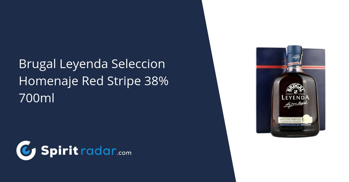 Brugal Leyenda Seleccion Homenaje Red Stripe 38% 700ml - Spirit Radar