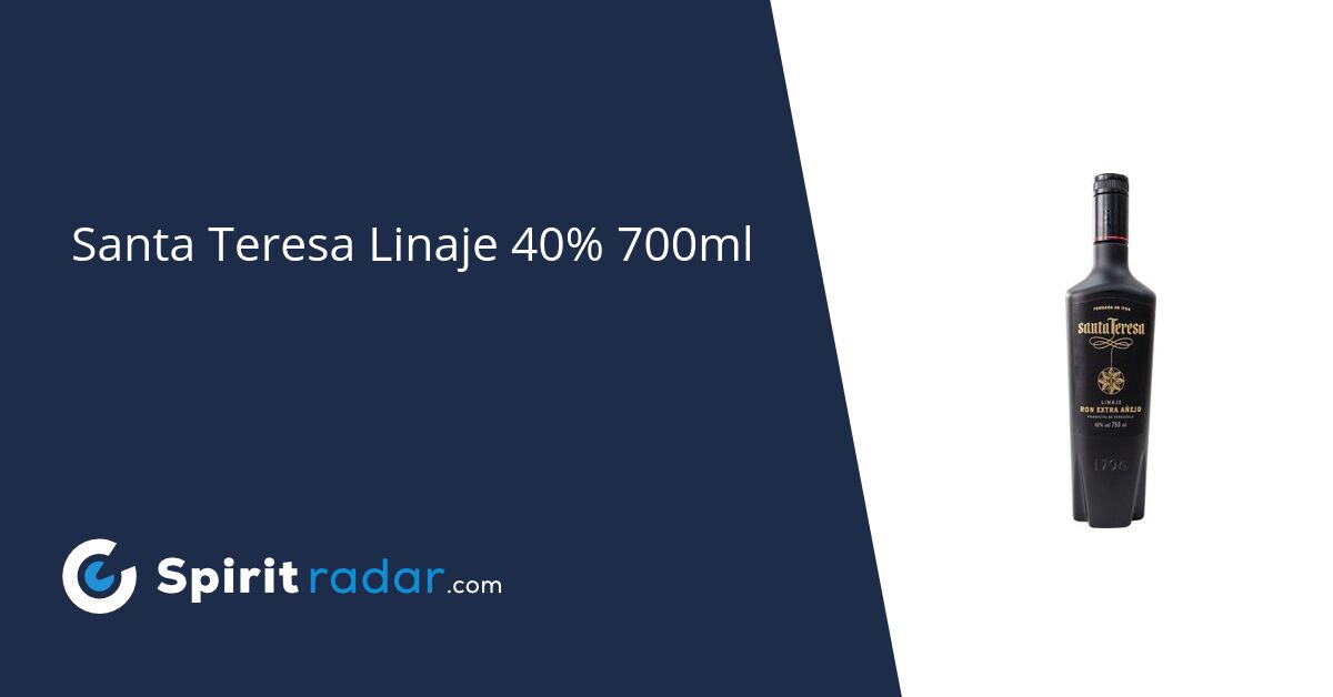 Santa Teresa Linaje 40% 700ml - Spirit Radar