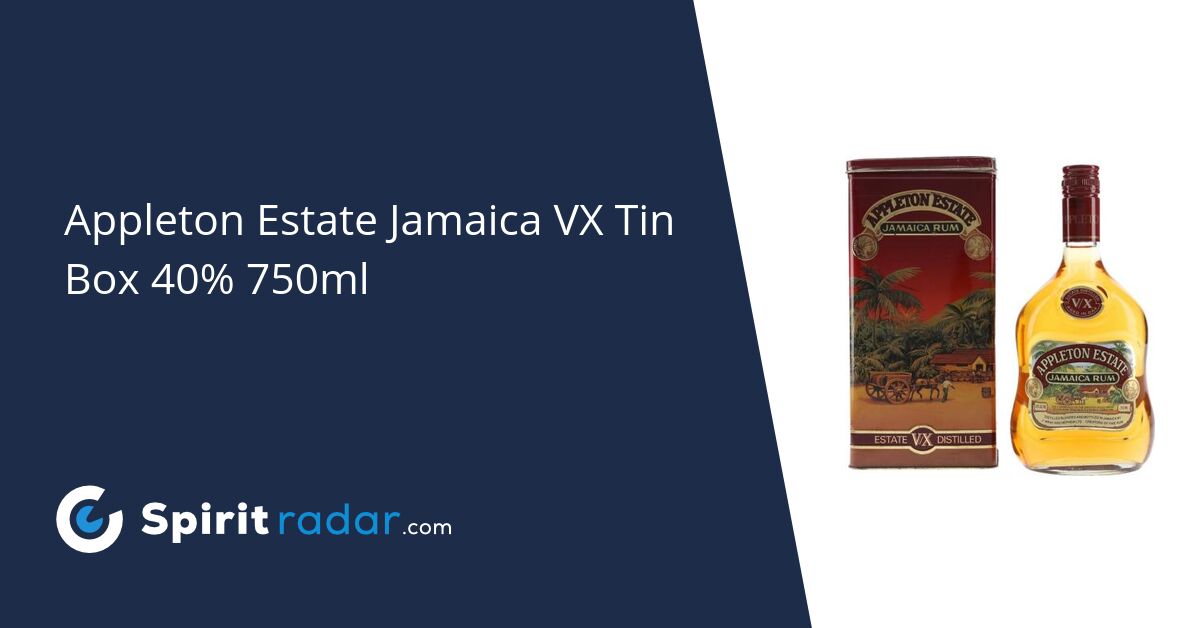 Appleton Estate Jamaica VX Tin Box 43% 750ml - Spirit Radar