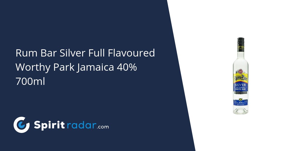 Rum Bar Silver Full Flavoured Worthy Park Jamaica 40 700ml Spirit Radar