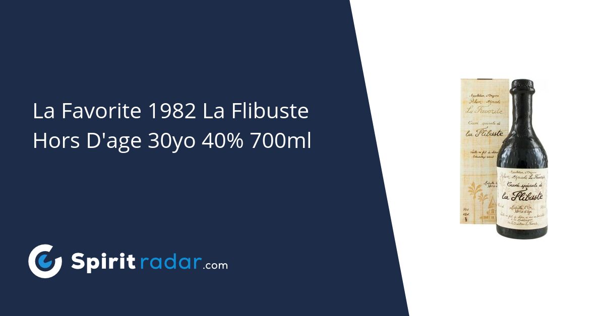 La Favorite La Flibuste 1999 Rhum 40%