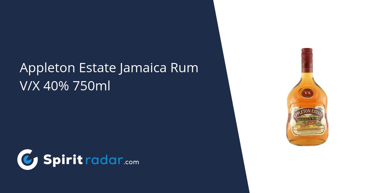 Appleton Estate Jamaica Rum V/X 40 750ml Spirit Radar