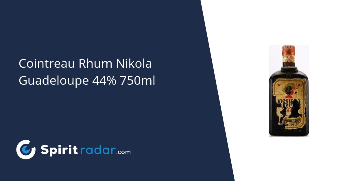 Cointreau Rhum Nikola Guadeloupe 44% 750ml - Spirit Radar