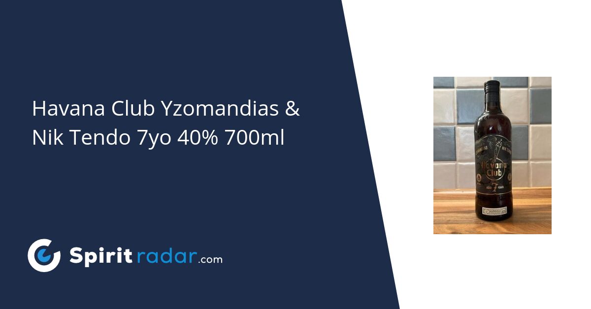 Havana Club Yzomandias & Nik Tendo 7yo 40% 700ml - Spirit Radar