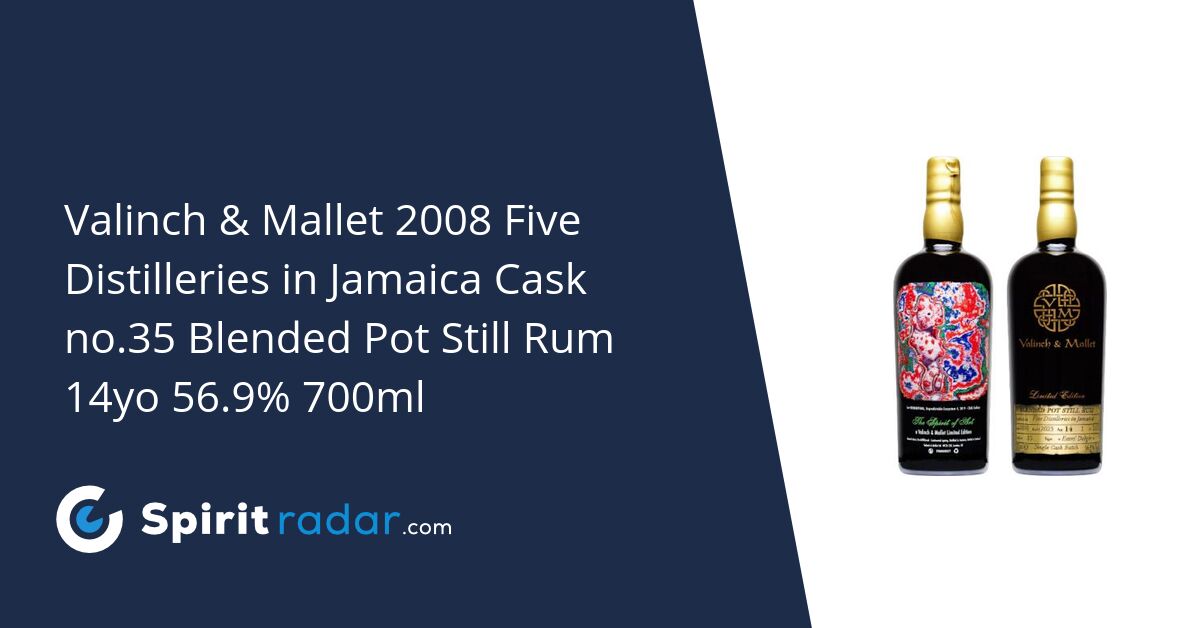 Valinch & Mallet 2008 Five Distilleries in Jamaica Cask no.35 Blended