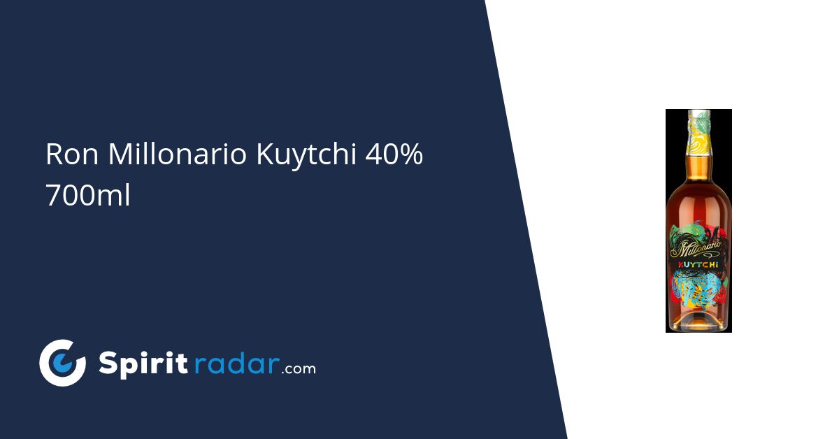 700ml 40% Millonario Kuytchi - Spirit Ron Radar
