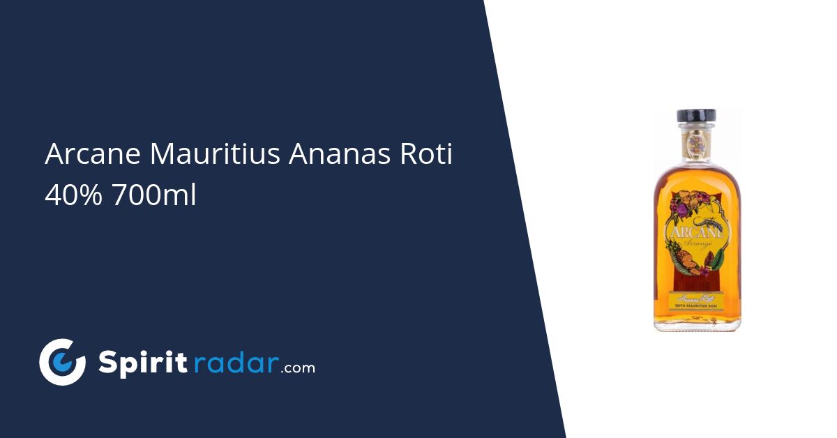 Arcane Mauritius Ananas Roti 40% 700ml - Spirit Radar