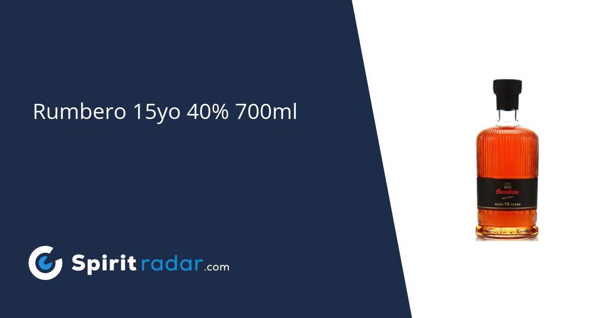 Rumbero 15yo 40% 700ml - Spirit Radar