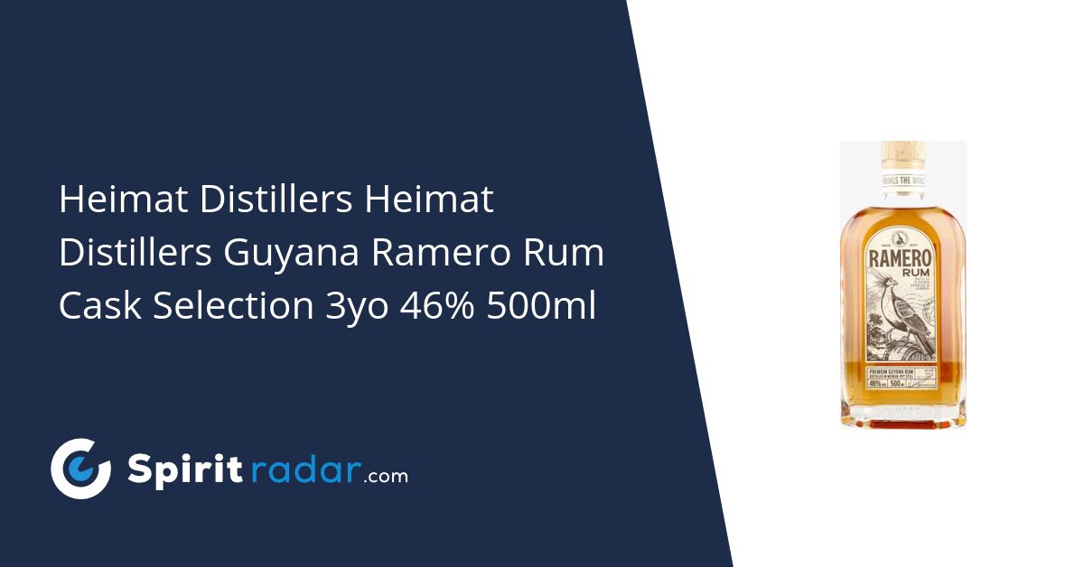 Ramero Rum Cask Selection 3yo 46% 500ml - Spirit Radar